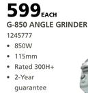 Ryobi G-850 Angle Grinder-Each