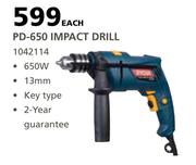 Ryobi PD-650 Impact Drill-Each