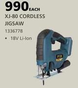 Ryobi XJ-80 Cordless Jigsaw-Each