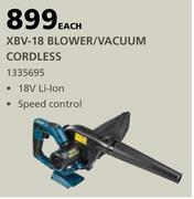 Ryobi XBV-18 Blower/Vacuum (Cordless)-Each