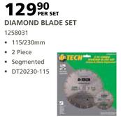 Diamond Blade Set 1258031-Per Set