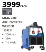 Tradeweld MMA 200S Arc Inverter Welder