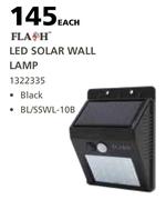 Flash LED Solar Wall Lamp-Each