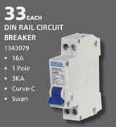 Din Rail Circuit Breaker 40A-Each