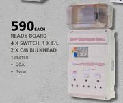 Ready Board 4 x Switch, 1 x E/L 2 x C/B Bulkhead-Each