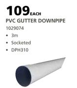 Marley Pvp Gutter Downpipe 3m Socketed DPH310-Each