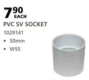 Marley PVC SV Socket 50mm WS5-Each