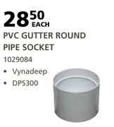 Marley PVC Gutter Round Pipe Socket Vynadeep DPS300-Each