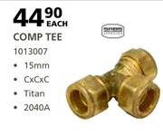 Cachet Comp Tee 22mm 2040B-Each