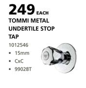Cachet Tommi Metal Undertile Stop Tap C x C 99028T-15mm Each