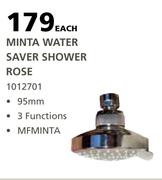 Cachet Minta Water Saver Shower Rose-95mm Each