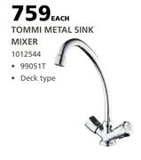 Cachet Tommi Metal Sink Mixer Deck Type 99051T-Each