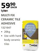 Tylon Multi Fix Ceramic Tile Adhesive-20Kg 