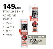 Stiks Like Sh*T Adhesive-290ml Each