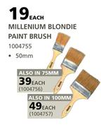 Academy Millenium Blondie Paint Brush 75mm-Each