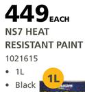 Duram 1L NS7 Heat Resistant Paint (Black)