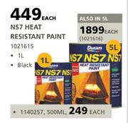 Duram 5L NS7 Heat Resistant Paint (Black)