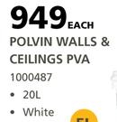 Plascon 20L Polvin Walls & Ceilings PVA