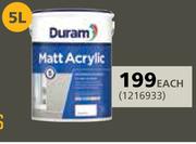 Duram 5L Matt Acrylic