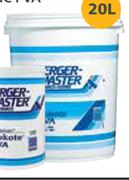 Berger Master 20L Nukote Acrylic PVA