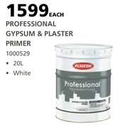 Plascon 20L Professional Gypsum & Plaster Primer (White)