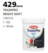 Plascon 20L Tradepro Bright Matt
