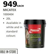 Plascon 20L Micatex-Each