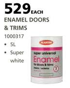 Plascon 5L Enamel (Doors & Trims)-Each