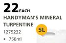 Handyman's Mineral Turpentine-750ml 