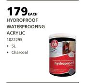 Abe 5L Hydroproof Waterproofing Acrylic (Charcoal)-Each