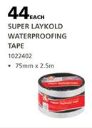 Abe Super Laykold Waterproofing Tape-75mm x 2.5m