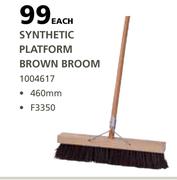 Academy Synthetic Platform Brown Broom 460mm-Each