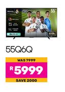 Hisense 55" 4K QLED 60Hz TV 55Q6Q