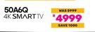Hisense 50" 4K Smart TV 50A6Q