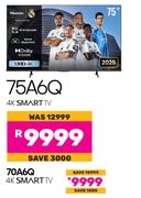 Hisense 70"4K Smart TV 70A6Q