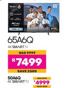 Hisense 50" 4K Smart TV 50A6Q
