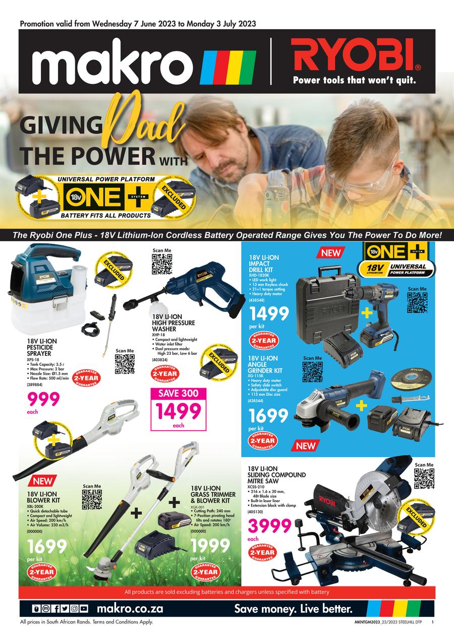 Makro deals ryobi blower