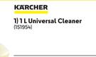 Karcher Universal Cleaner 151954-1Ltr Each