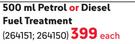 Rislone Petrol Or Disel Fuel Treatment-500ml Each