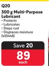 Q20 Multi-Purpose Lubricant 435448-300ml Each