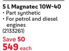 Castrol Magnatec 10W-40 2133261-5Ltr