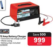 Motoequip 12Amp Battery Chrager 229693-Each