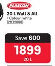 Plascon Wall & All 2032888-20Ltr