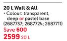 Plascon Wall & All -20Ltr