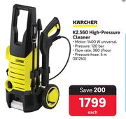 Karcher K2.360 High-Pressure Cleaner 181250-Each
