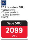Dulux Luxurious Silk (White)154179-20Ltr