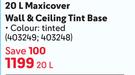 Dulux Maxicover Wall & Ceiling Tint Base-20Ltr