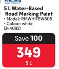 Prolong Water-Based Road Marking Paint 344092-5Ltr