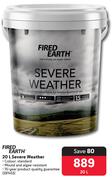 Fired Earth Severe Weather 391453-20Ltr