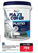 Dulux Maxicover Pilotex Matt Textured Exterior Paint 394024-20Ltr
